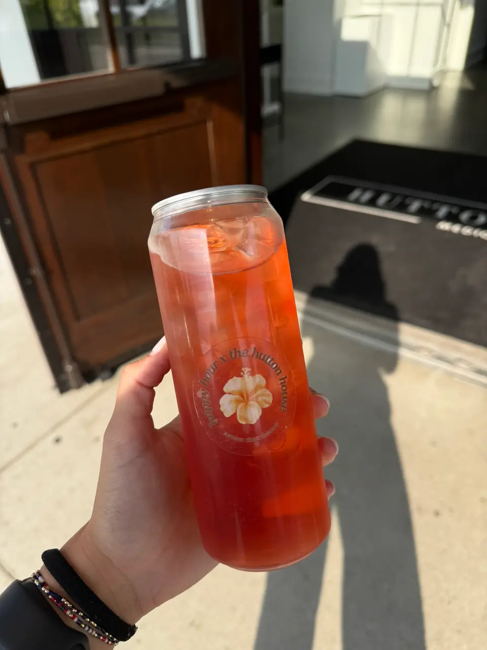 A second custom-labelled can from the Hutton House happy hour